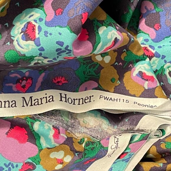 Mod Corsage by Anna Maria Horner for Free Spirit Fabrics Peonies in Stormy cotto - Picture 4 of 6